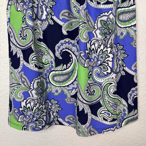 Jude Connally Top Women XS Paisley Mylie Ruffle Mock Neck Made Floral Office NEW - Picture 6 of 11